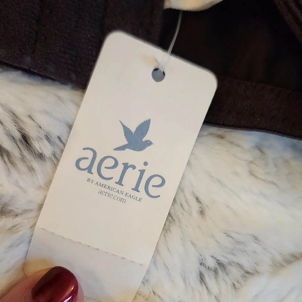 NWT Aerie Burgundy Lightly Padded Bra Size 36DD NEW